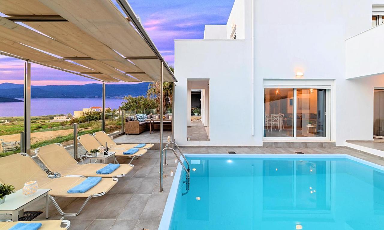 Cretan Sunset Villa Heated Pool Dhrámia Exterior photo