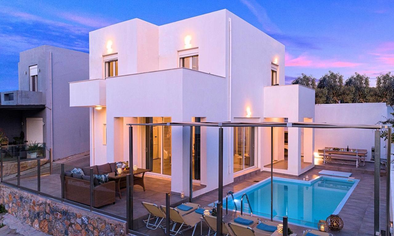 Cretan Sunset Villa Heated Pool Dhrámia Exterior photo